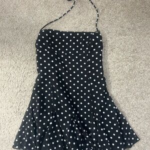 Princess Polly Black and White Polka Dot Mini Dress
